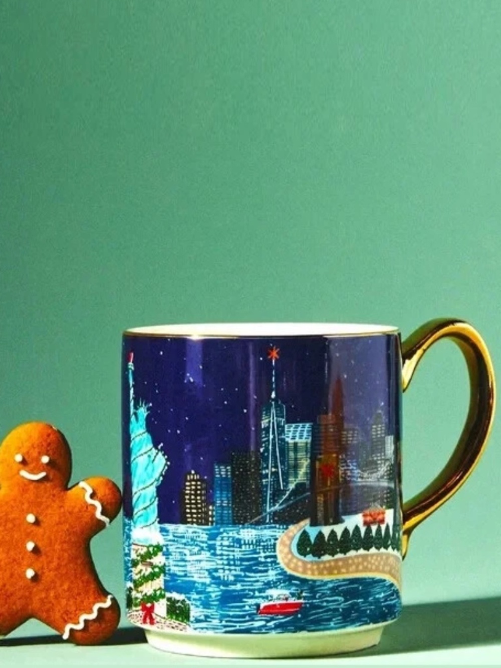 Anthropologie Holiday In The City Mug ~ A New York Holiday